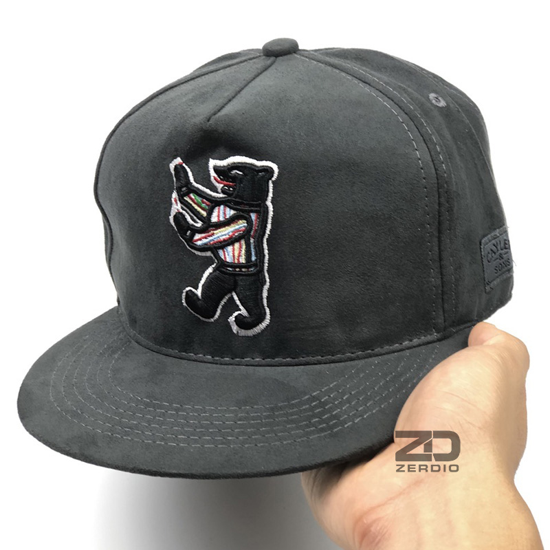 Nón hiphop, Mũ snapback nam nữ Raccoon xám mã SN65 vải cotton cao cấp