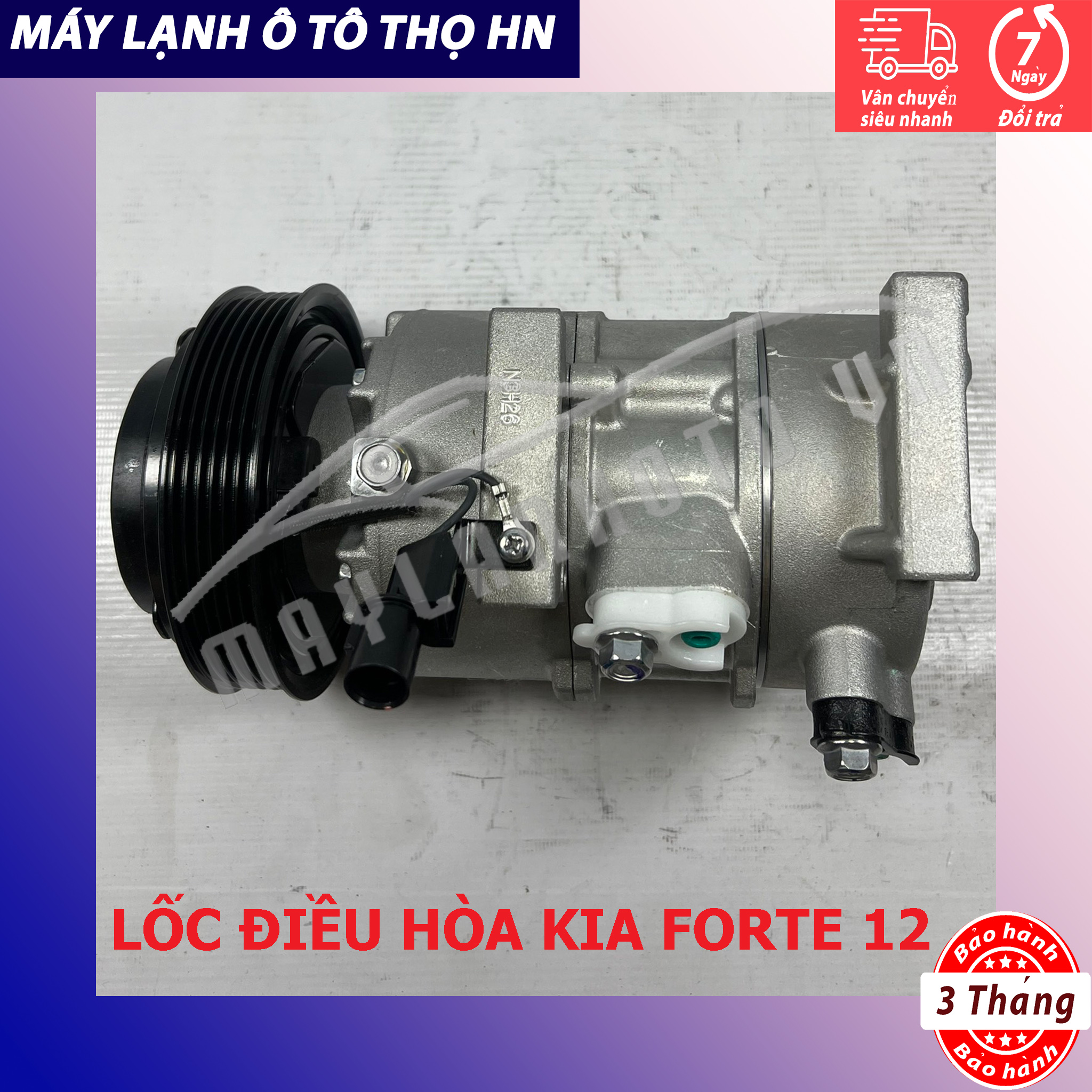 Lốc điều hòa (block,máy nén) Kia Forte 1.6 2012-2013 Hàng xịn Hàn Quốc 12 13 97701-1X020