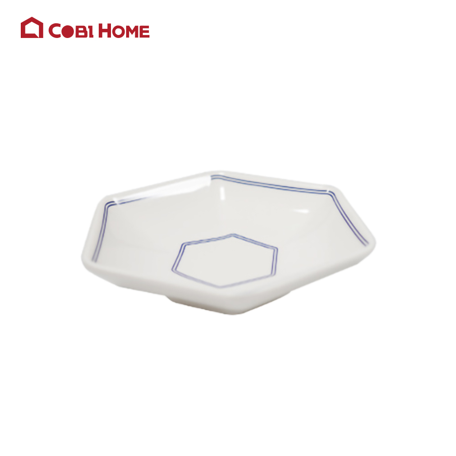 Dĩa lục giác tạo kiểu bằng melamine cao cấp sang trọng