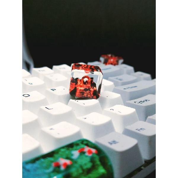 Keycap resin artisan Gate hell cube trang trí bàn phím cơ gaming