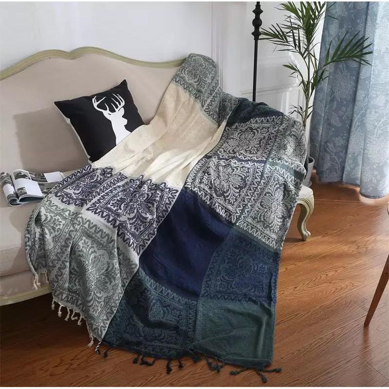 Thảm cotton phủ sofa, trải sàn nhập khẩu cao cấp 1m9x1m5