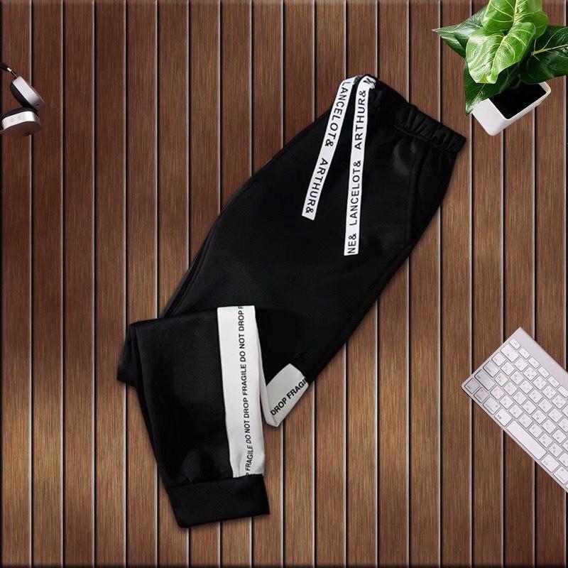 Set áo hoodie tay dài + quần in họa tiết phong cách Âu Mỹ năng động cá tính