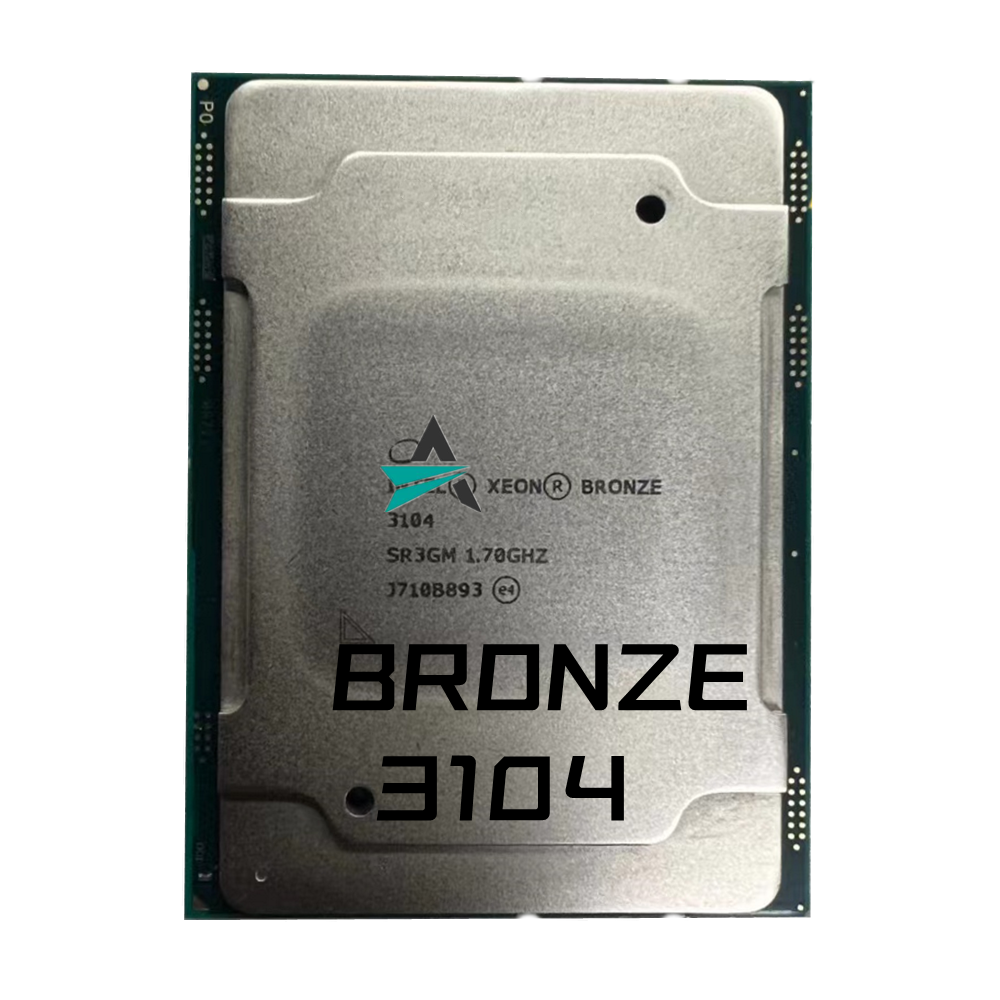 Sử Dụng Đồng 3104 SR3GM 1.7GHZ TDP 85W 6 Nhân 6 Chủ Đề 14nm LGA 3647 Bộ Vi Xử Lý CPU Bronze3104 Miễn Phí Vận Chuyển