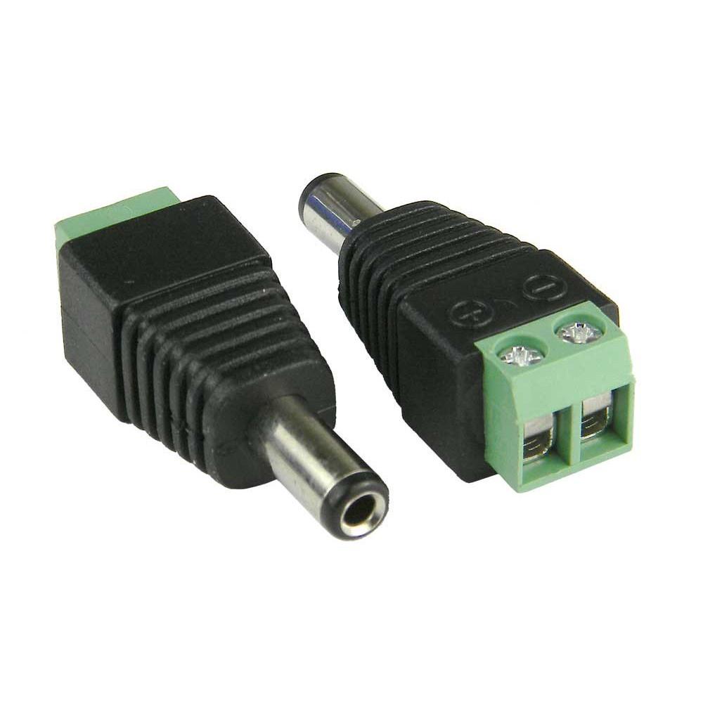 Jack Nối Nguồn DC5.5x2.1MM Đực - Cái Vít 5.5x2.1 Jack Cái Camera