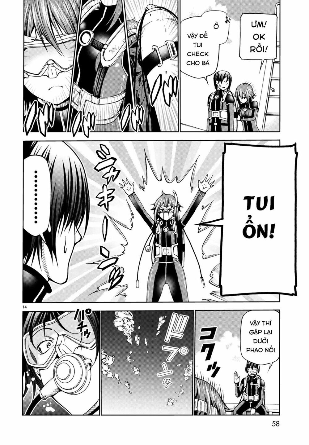 cô gái thích lặn - grand blue chapter 45 14