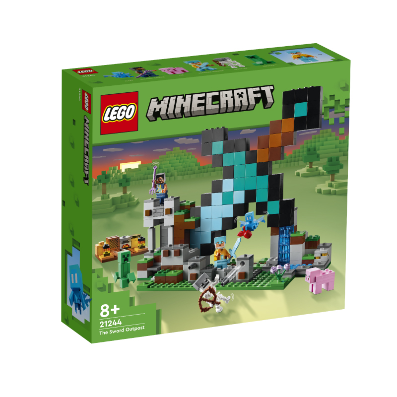 Đồ Chơi Lắp Ráp LEGO Minecraft Tiền Đồn Cất Giữ Kiếm Kim Cương 21244 (427 chi tiết)