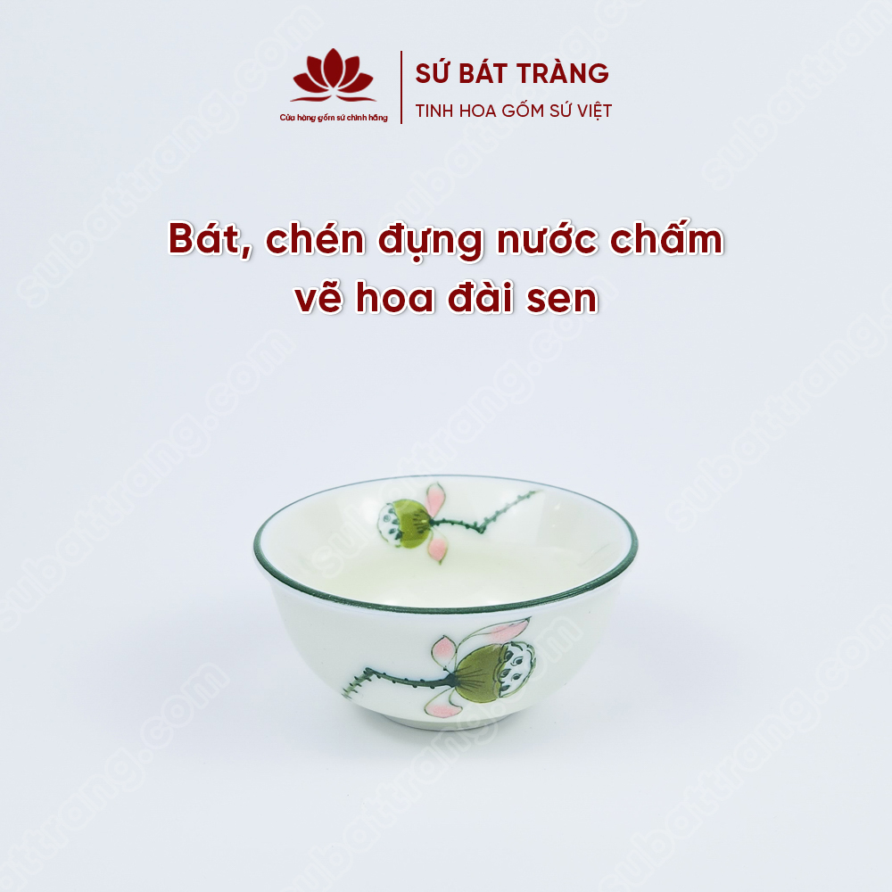 Chén đựng nước chấm, bát sứ đựng mắm - Sứ Bát Tràng