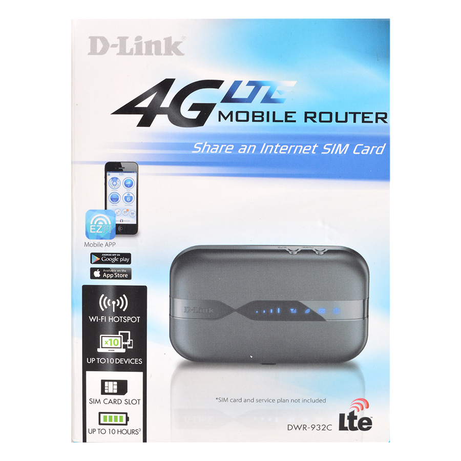 Bộ Phát Wifi Di Động 4G D-Link DWR-932C - Hàng Chính Hãng