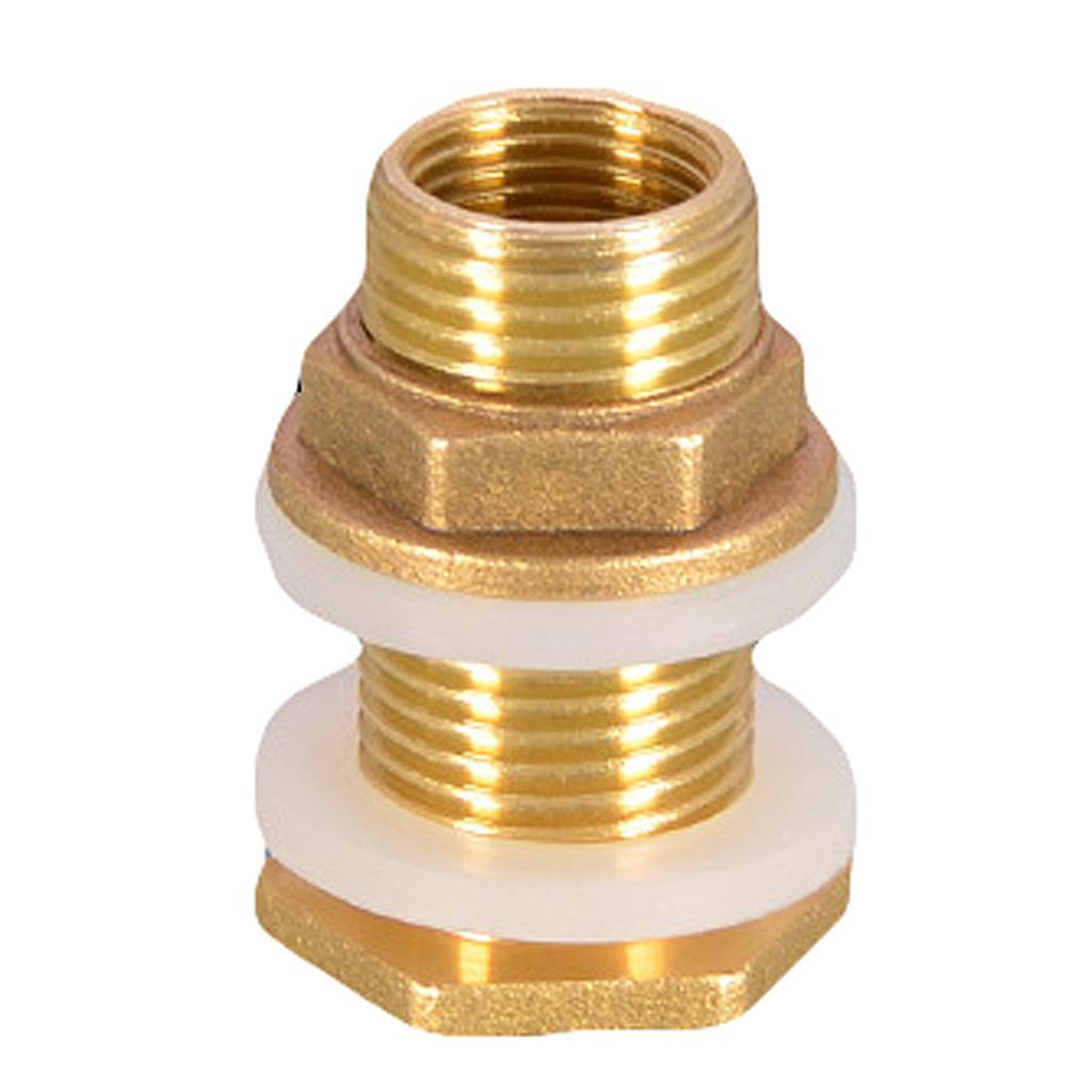 6-10pack Solid Brass Water Tank Connector Garden Fittings M1/2'' M3/4'' M1''