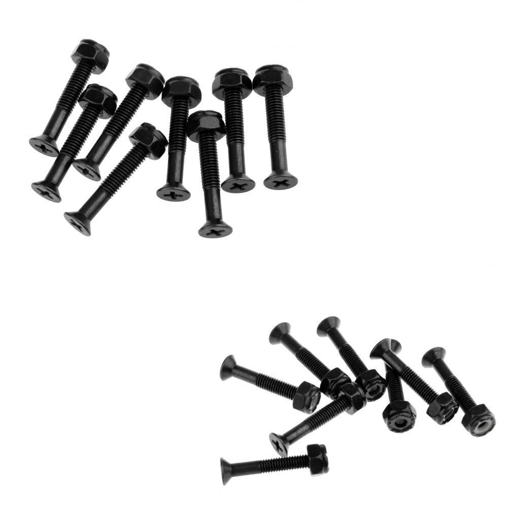 Set of 16pcs Skateboard Hardware Screw Set / Longboard Screws 3cm
