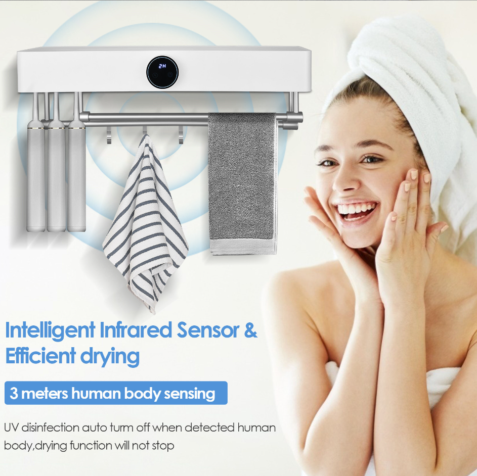 Giá Treo Khăn Thông Minh HL-HiEnd Towel Diệt Khuẩn UV