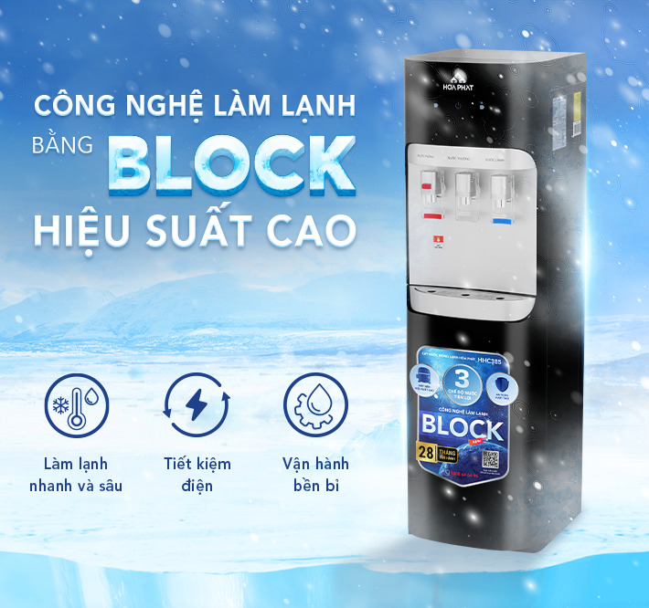 Cây nước nóng lạnh hút bình Hòa Phát HHC385 - Bảo hành 28 tháng - Hàng chính hãng
