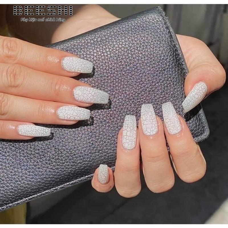 Sơn gel nứt đen trắng beeshi shop nail