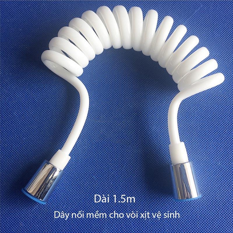 Dây mềm cho vòi xịt vệ sinh uốn hình lò xo bằng nhựa PU dài (dài 1.5-2m)