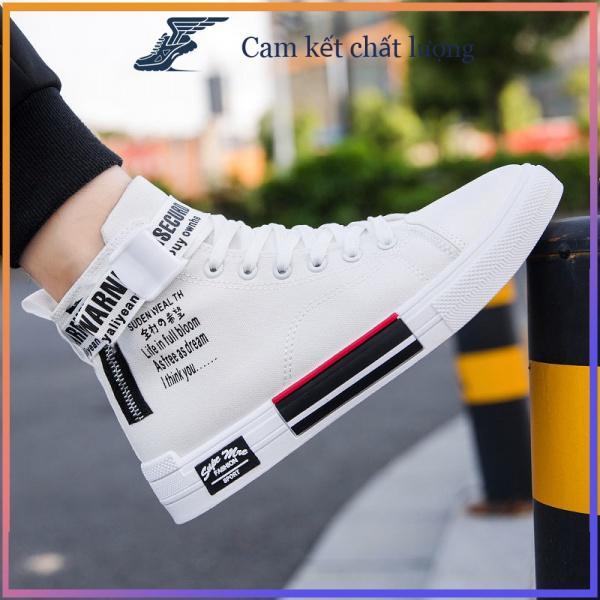 Giày canvas cổ cao thời trang Hàn Quốc mới 2022 dễ phối đồ cho nam