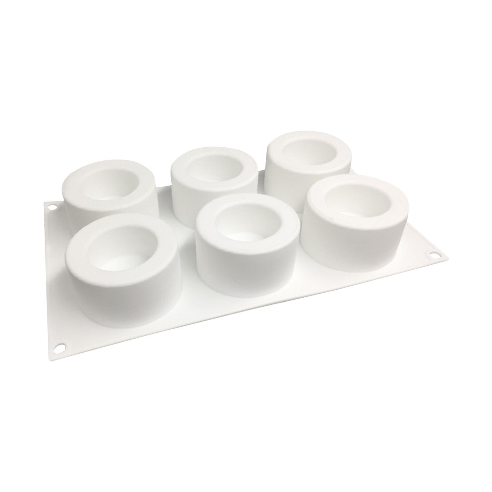 Cake Silicone Pan DIY 6 Hole Cake Making Pan for Kids and Adults Family