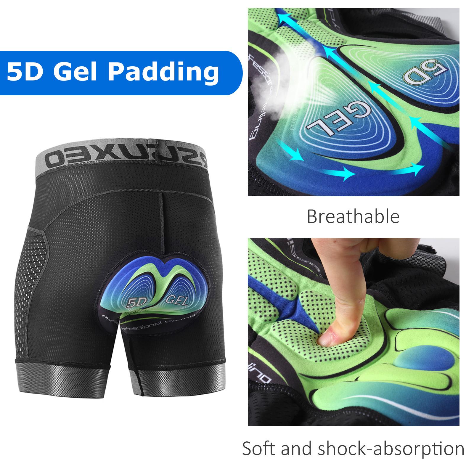 Quần short đi xe đạp Arsuxeo 5D, nhanh khô, thoáng khí, chất liệu vải siêu bền