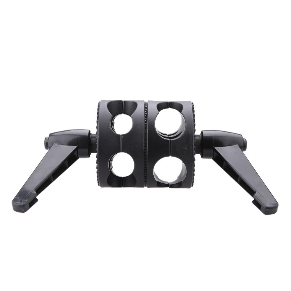 Kẹp đầu góc xoay kép cho Photo Studio Boom Arm Reflector Holder Stand
