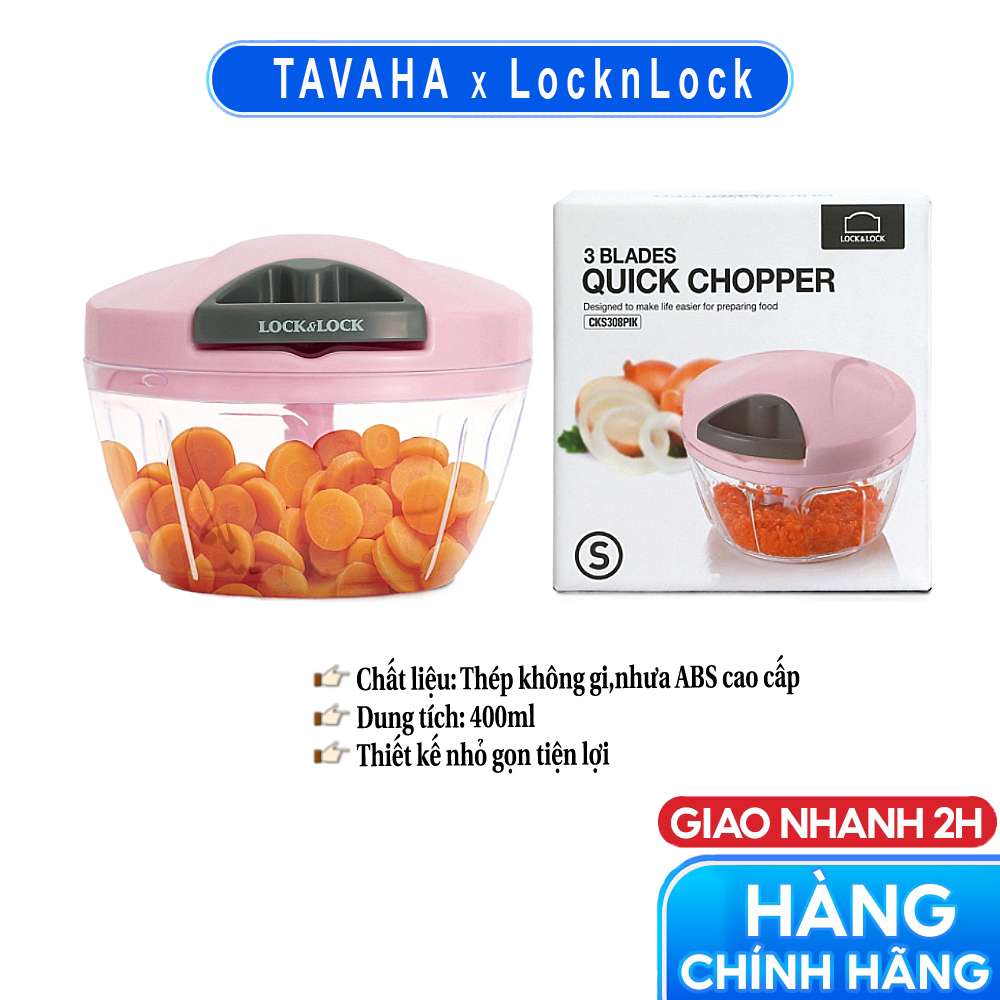Dụng cụ băm rau củ quả Lock&Lock Quick Chopper CKS308