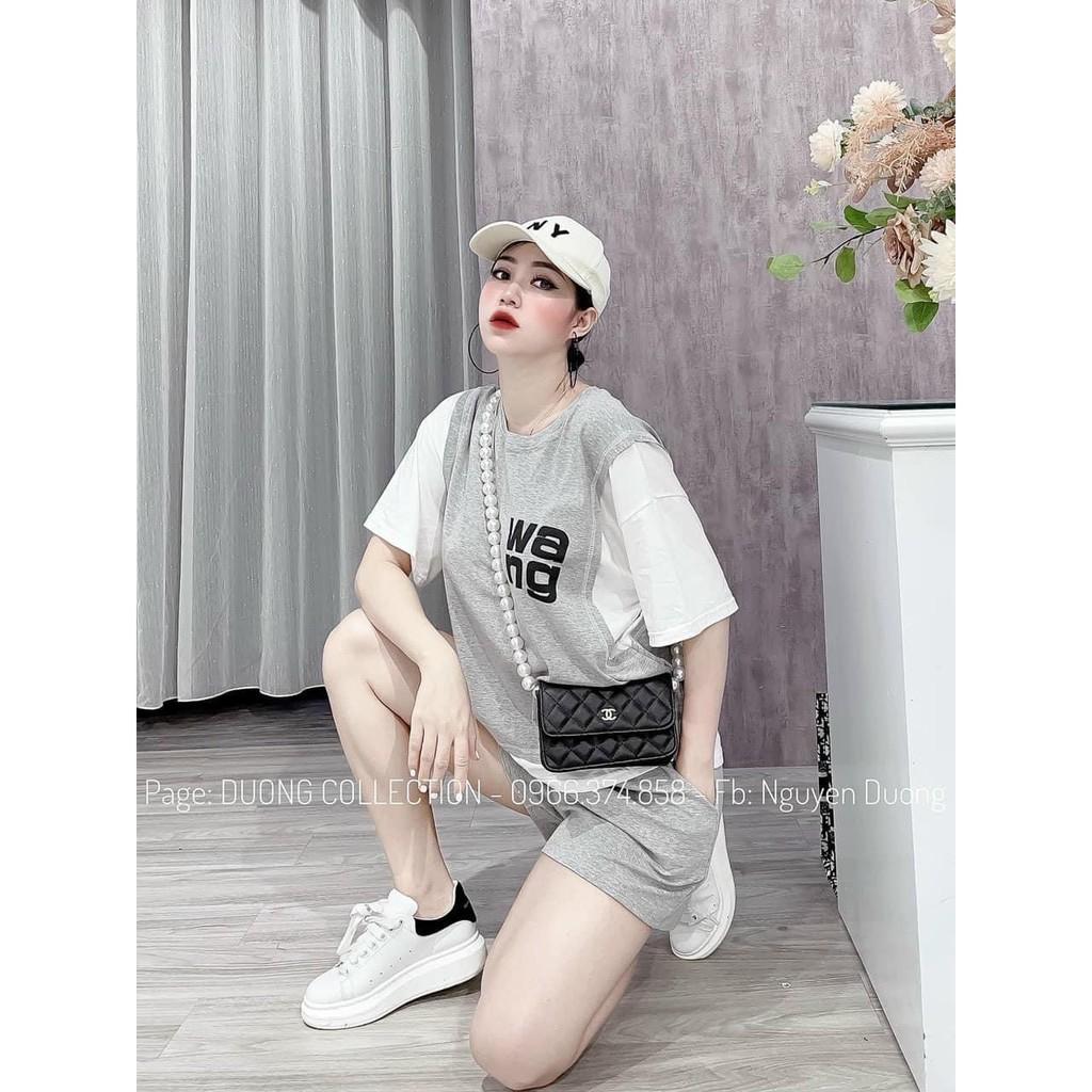 H3- SET ÁO THUN CHỮ TAY NGẮN + QUẦN SỌT:: 160K