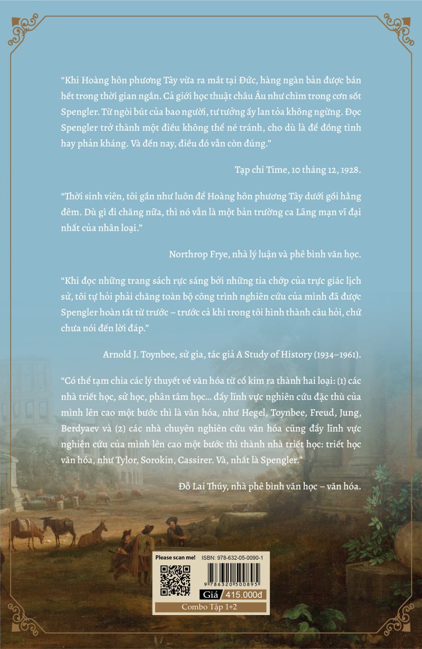 (Combo 2 tập) HOÀNG HÔN PHƯƠNG TÂY - Oswald Spengler - Phạm Minh Quân dịch - Bách Việt