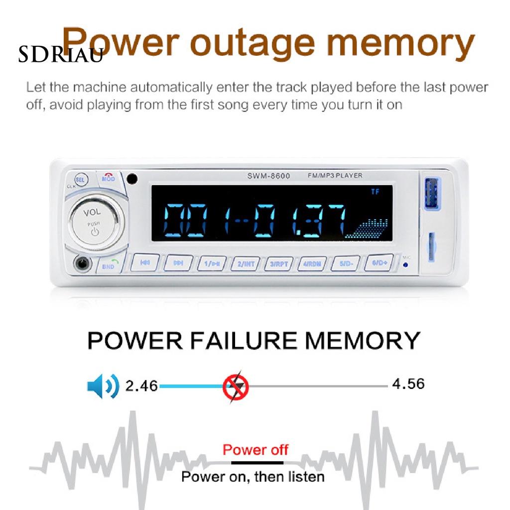 *QCDZ* SWM-8600 Car Bluetooth AUX USB SD-Card FM Radio Audio Stereo MP3 Music Player