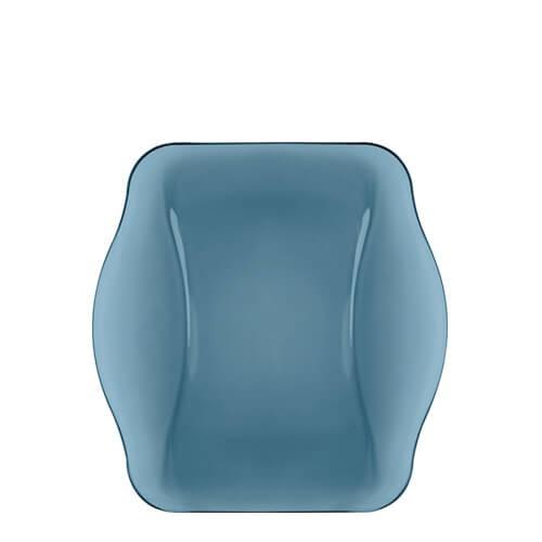 Đĩa thủy tinh vuông Nettuno Blue 19-28 màu xanh