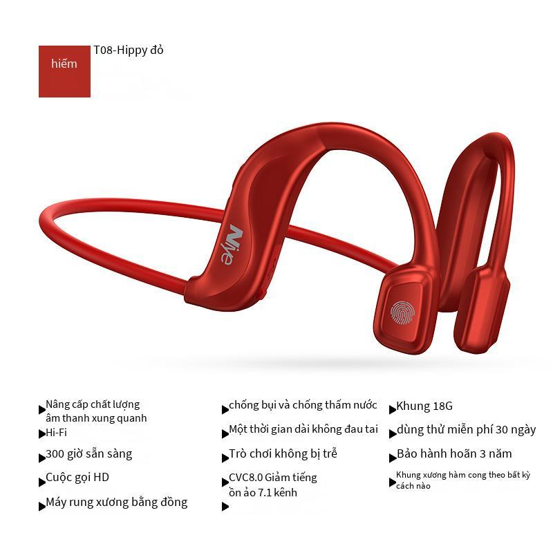 Cửa hàng hàng đầu thuận lợi nhất dẫn truyền xương thật tai nghe bluetooth tập thể dục chạy đặc biệt treo cổ không dây năm mới treo