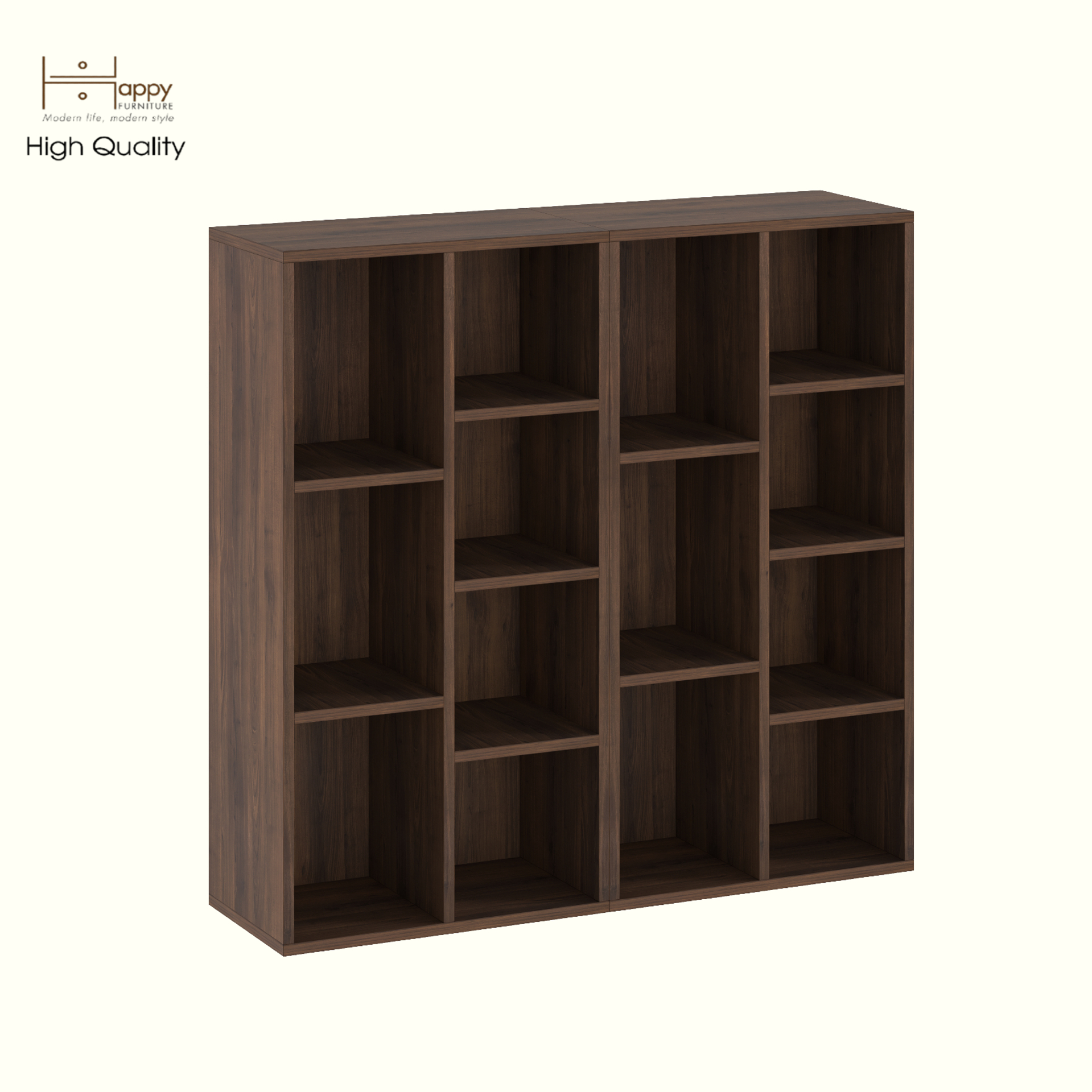 HAPPY FURNITURE ,COMBO 2 kệ sách 7 ngăn - CATY , KSA_095, 104cm x 28cm x 100cm DxRxC