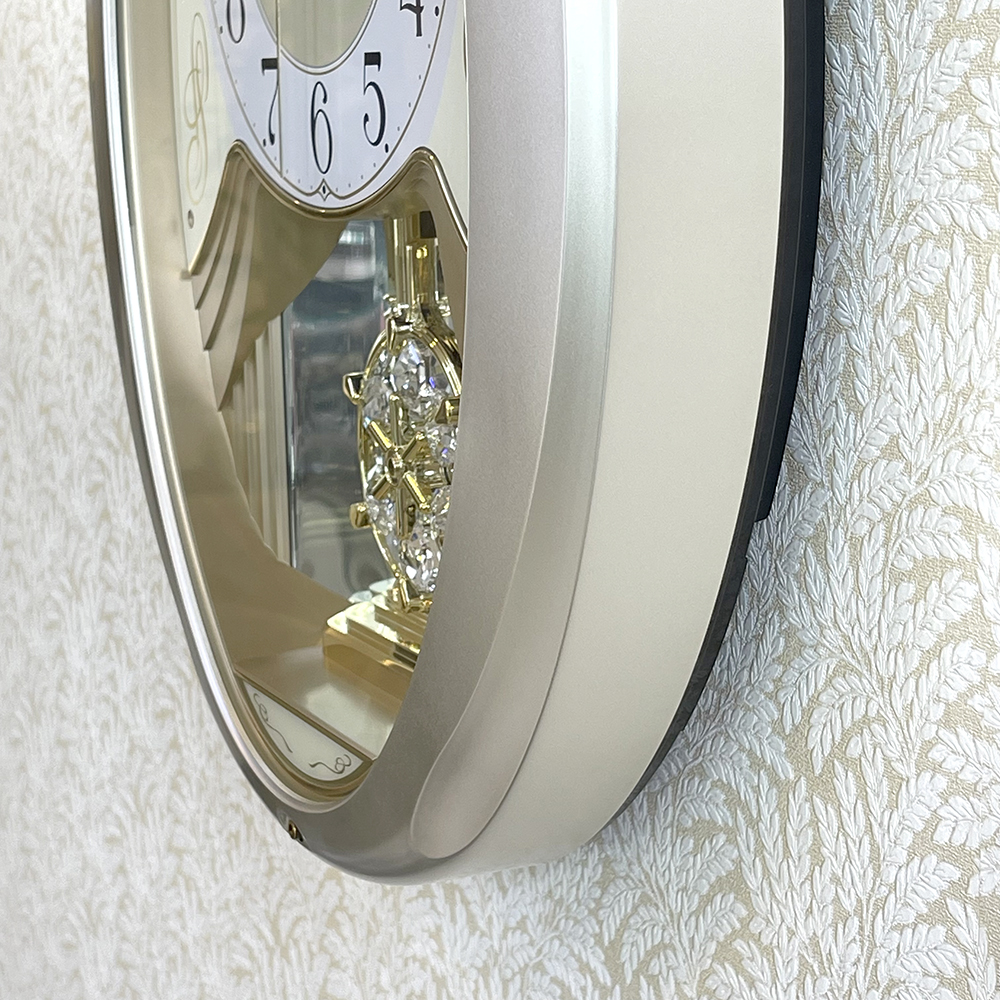 Đồng hồ treo tường Nhật Bản Rhythm 4MJ447WU18 – KT 35.2 x 43.3 x 7.3cm, Dùng PIN.