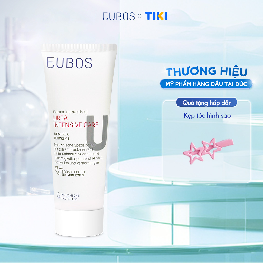 Kem Nứt Gót Và Dưỡng Da Chân EUBOS UREA 10% Foot Cream Thẩm Thấu Nhanh Cải Thiện Làn Da Khô Thô Ráp 100ml