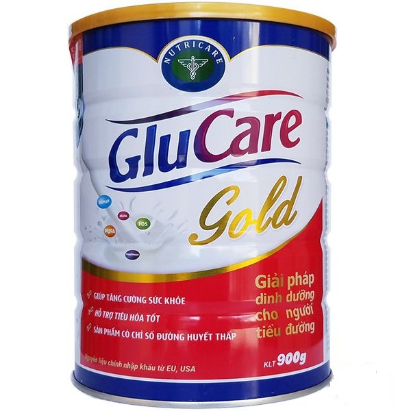 Sữa bột Nutricare Glucare Gold dinh dưỡng cho người tiểu đường (900g)