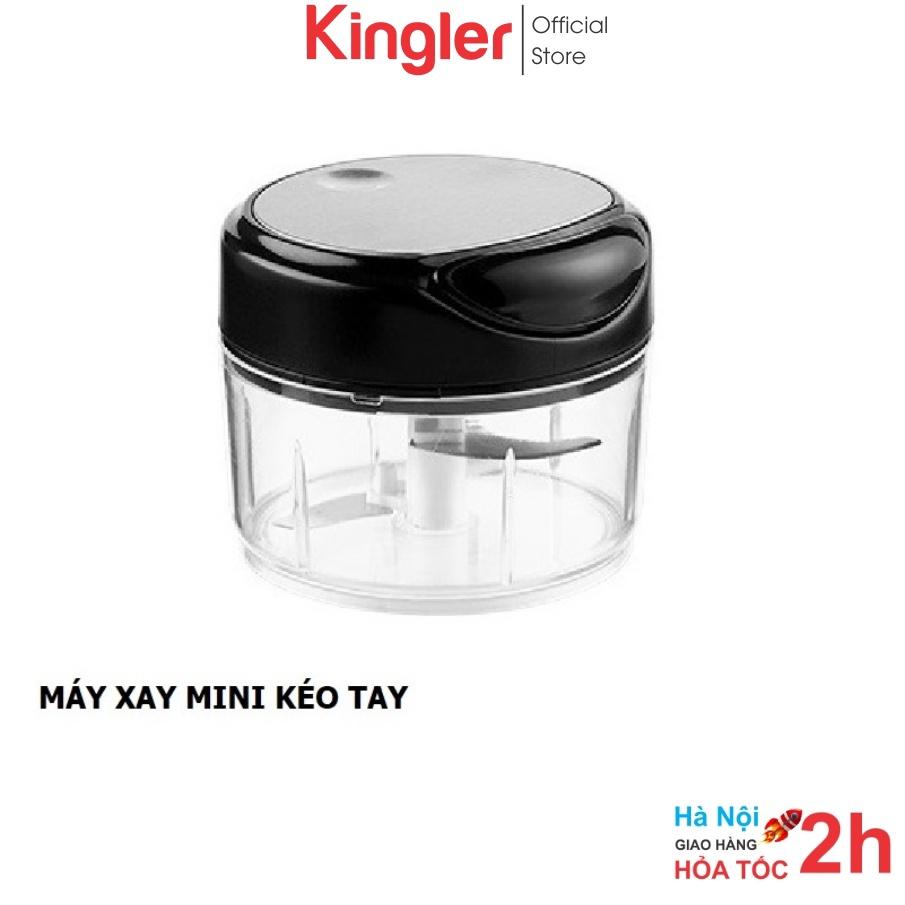 Máy Xay Mini Đa Năng Kéo Cầm Tay, Máy Xay Thông Minh 3 Lưỡi Dao, Xay Rau Củ, Thịt, Đồ Ăn Dặm Cho Bé. Kingler 5205 - Hàng Nhập Khẩu