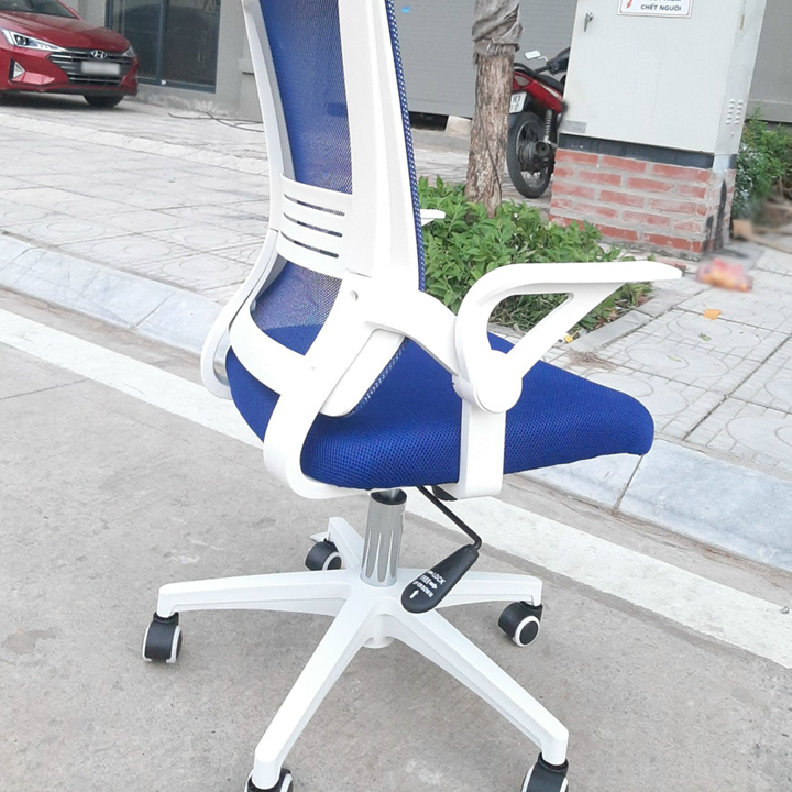 Ghế xoay văn phòng nhiều màu xoay 360 độ hiện đại đa năng - Ghế công thái học lưng lưới chân thép chống gỉ cao cấp GHP063 Giao màu ngẫu nhiên