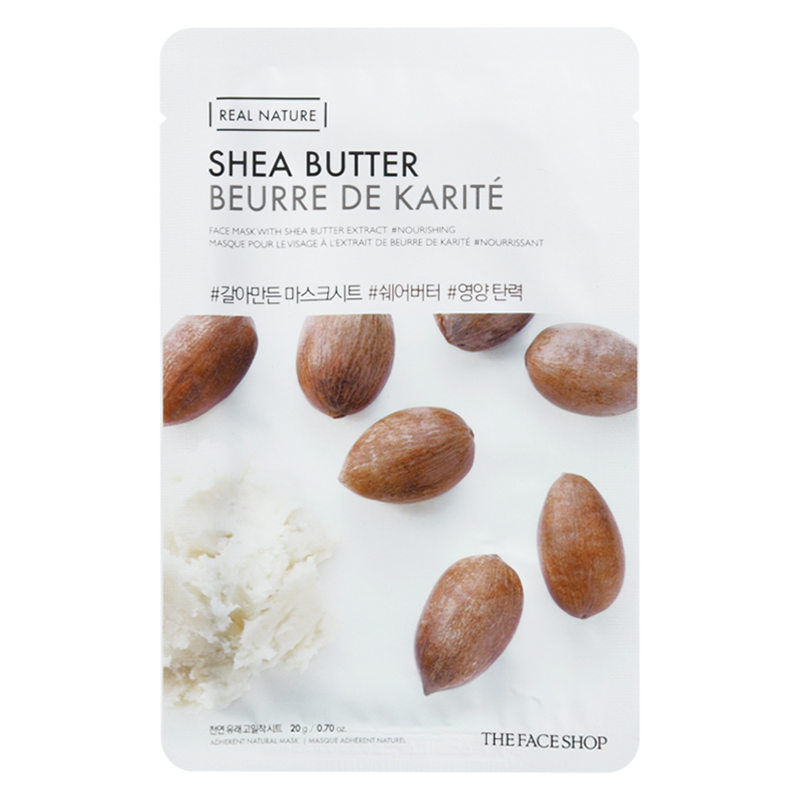 Bộ 5 Miếng The Face Shop Real Nature Shea Butter Face Mask 20g