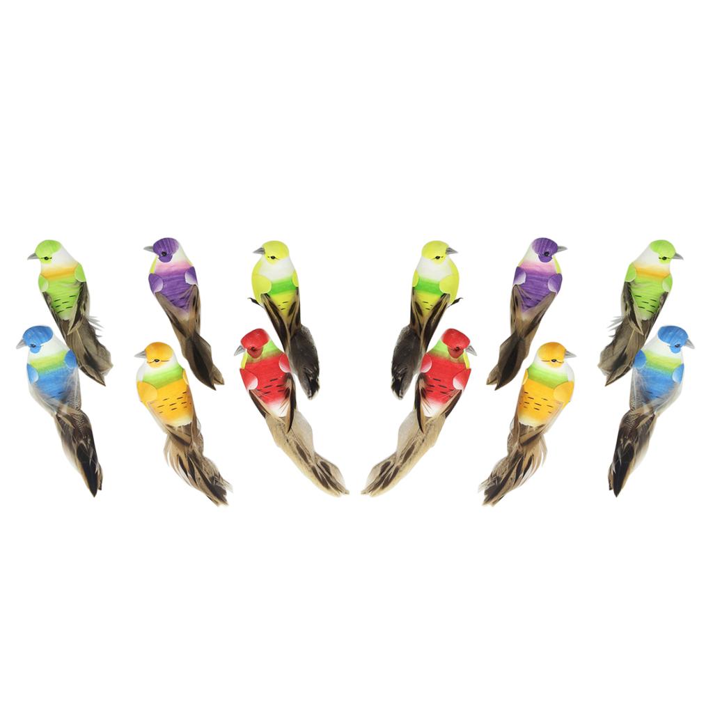 12 Nhân Tạo Bọt Lông Chim Hàng Thủ Công Nhà Trang Trí Sân Vườn Với Móng Vuốt