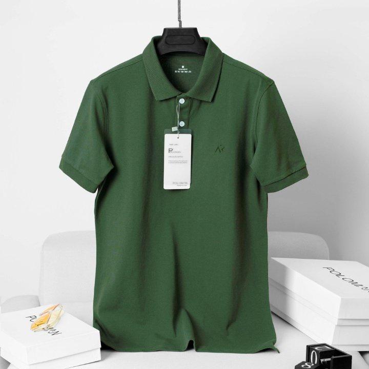 Áo polo nam AR chất thoáng khí thoải mái vải cotton trơn BASIC
