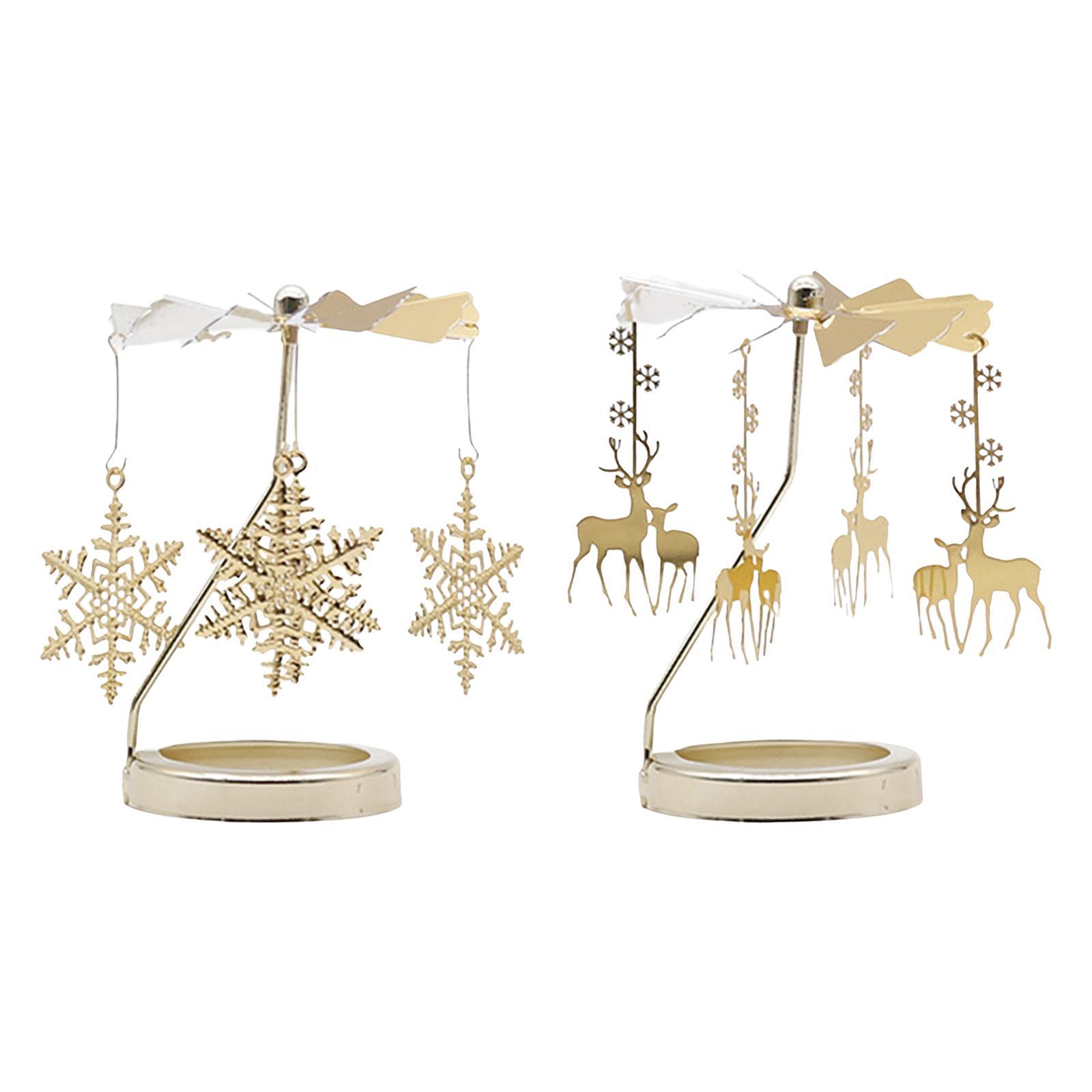 Tea Light Candle Holder Candle Ornament Rotating