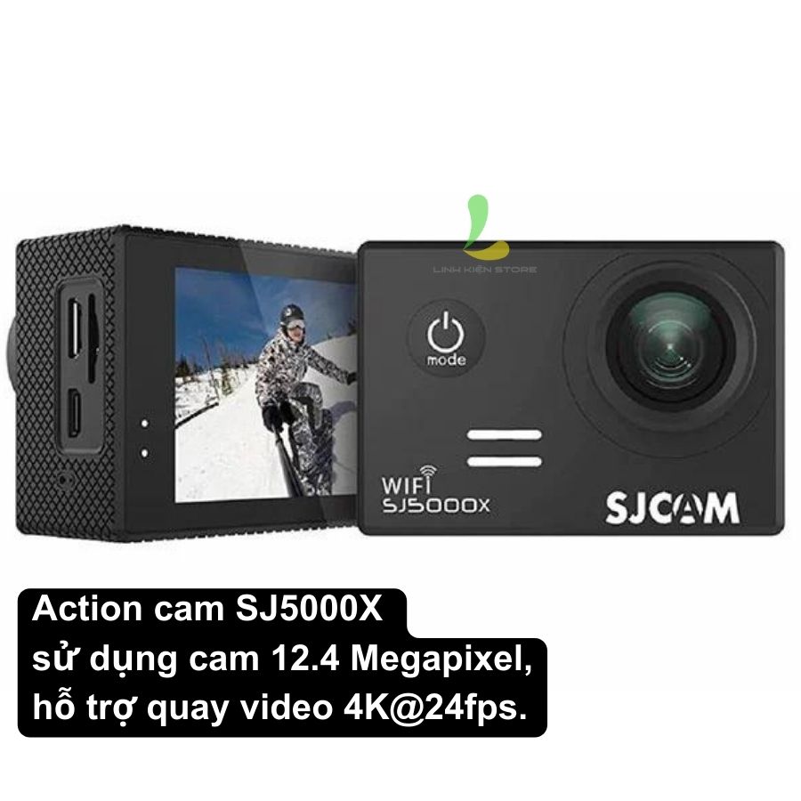 Camera hành trình SJ5000X SJCAM - Actioncam quay video 4k hỗ trợ chống rung GYRO Supersmooth - Hàng chính hãng