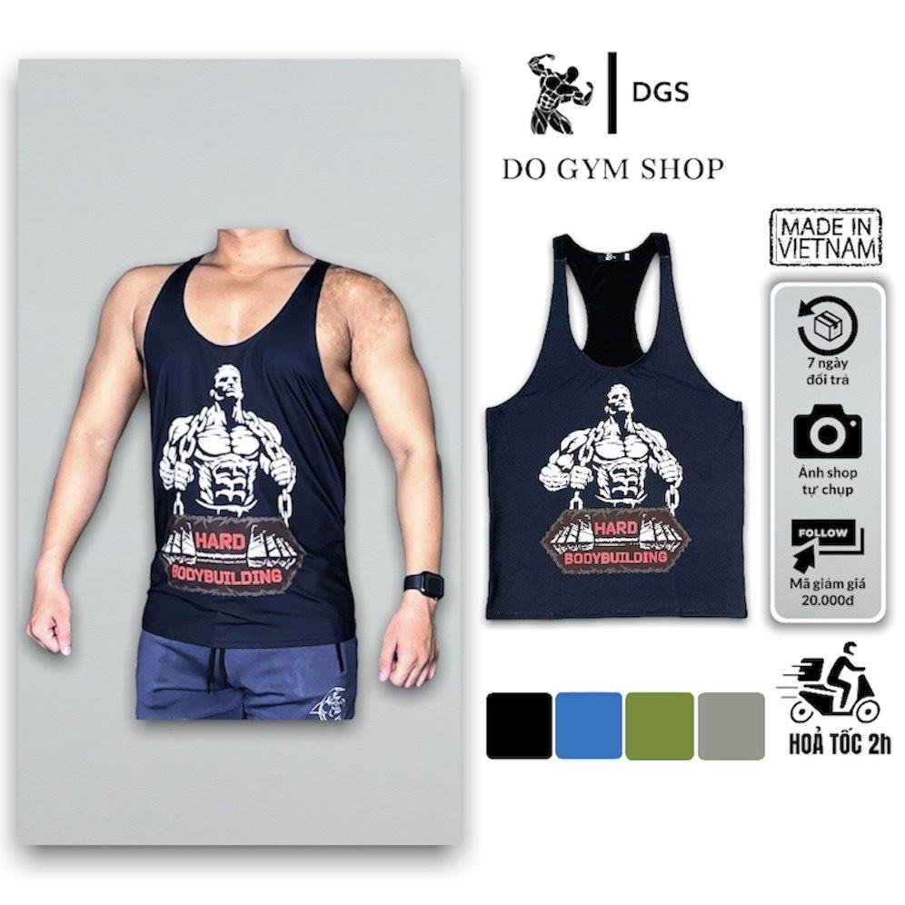 Áo 3 lỗ nam thể thao DO GYM SHOP form body đẹp, thun lạnh 4 chiều thoáng mát