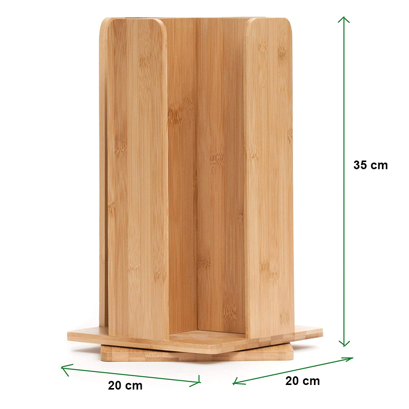 KỆ ĐỰNG LY TRÀ SỮA CÀ PHÊ BẰNG GỖ TRE ĐỨNG 4 NGĂN ĐÁY XOAY 360 ĐỘ - THÂN THIỆN MÔI TRƯỜNG - GỌN NHẸ - TIỆN LỢI - HÀNG SẢN XUẤT TẠI VIỆT NAM