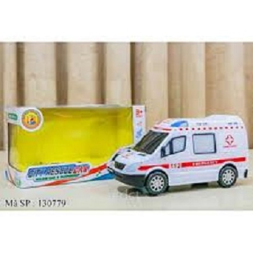 Trò chơi mô phỏng chiếc xe cấp cứu bằng nhựa sử dụng pin AA có đèn và nhạc
