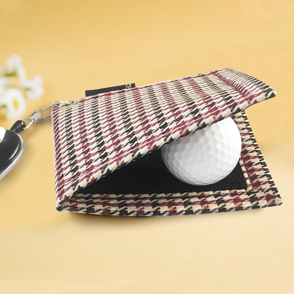 Polyester Golf Ball Club Head Cleaning Towel Cleaner Hand Towel Red