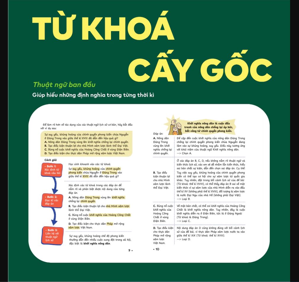 Sách P.H.A.O Lịch sử Ôn luyện thi tốt nghiệp THPT, ĐGNL - Trợ thủ đắc lực lấy gốc lí thuyết