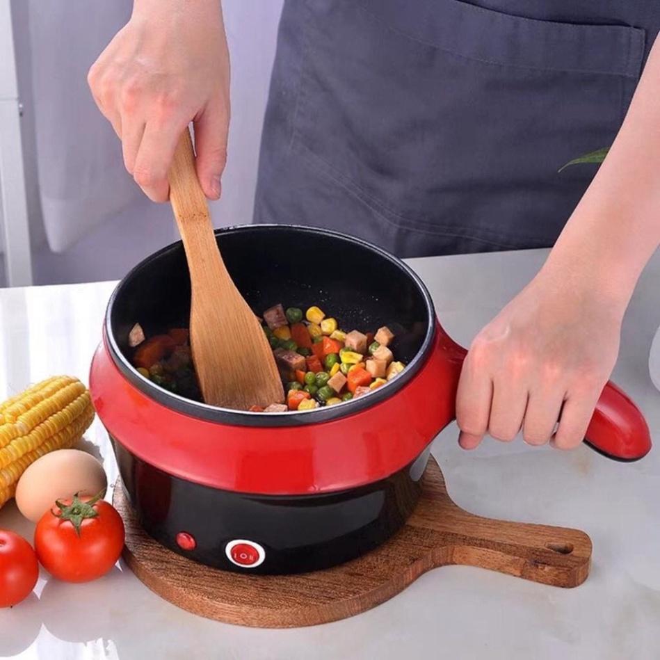 Nồi lẩu mini, nồi điện mini, siêu tốc kèm vỉ hấp