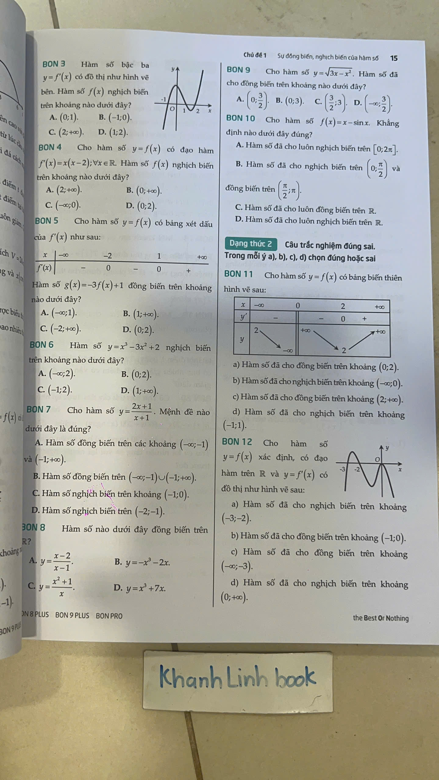 Sách - Nền Tảng Tư Duy Toán 12 - Ngọc Huyền LB