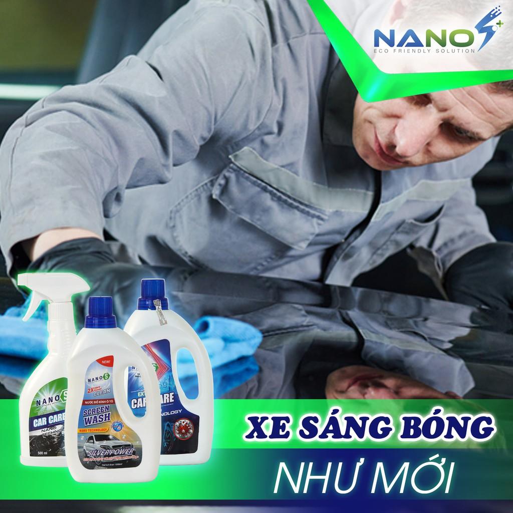 Nước rửa xe ôtô Nano S* Car Care - Chăm sóc Ngoại thất xe, Nano Bạc diệt khuẩn, hương thơm nước hoa 1 lít