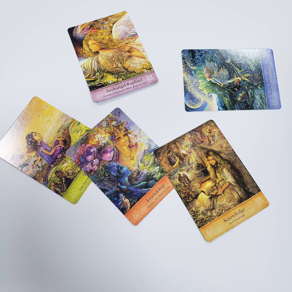 [Size Gốc] Bộ Bài Oracle Mystical Wisdom 46 Lá Bài Tặng Đá Thanh Tẩy