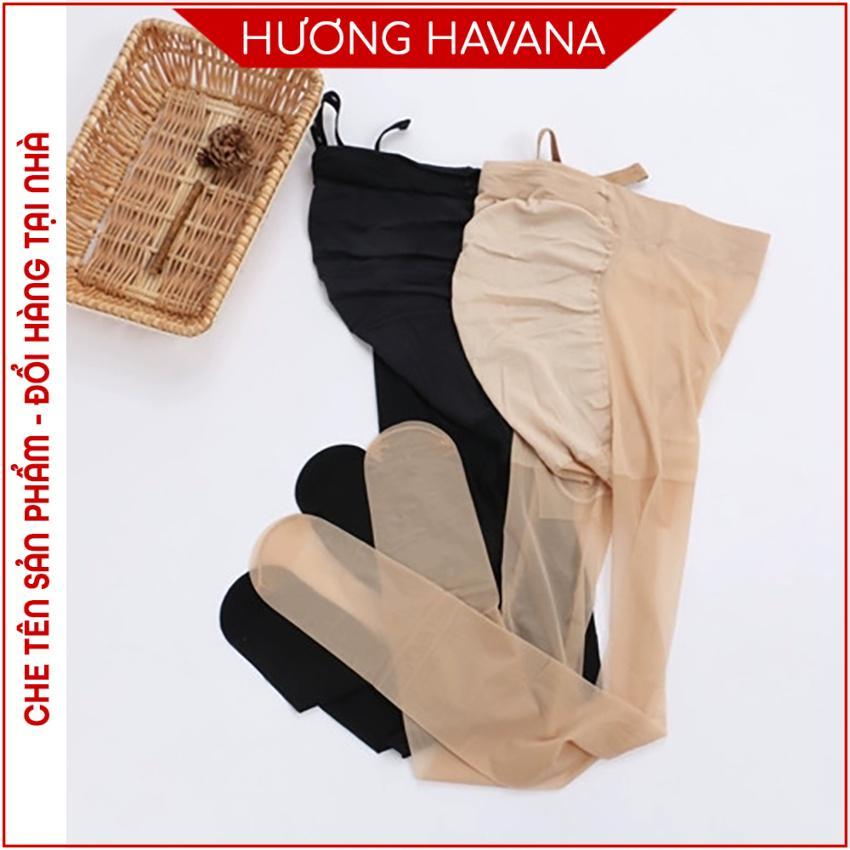 Quần tất bầu mỏng nhẹ có chun rút - Quần tất bà bầu cao cấp Havana FPT12