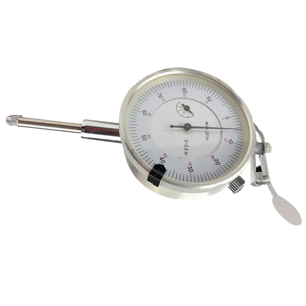 0-0.5Inch Độ Chính Xác Mặt Số Kiểm Tra Chỉ Số Gage Đo với Con Trỏ Hệ Inch